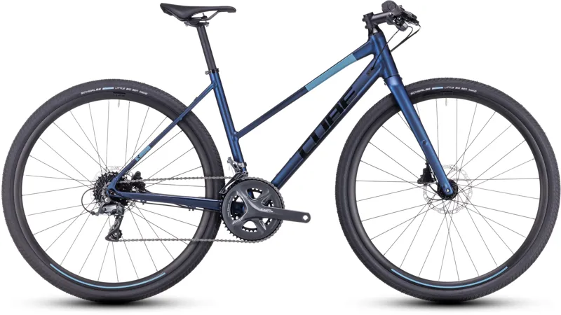 ONE OFF Cube Nulane Trapeze Gravel Bike Medium 2023 in Velvet Blue/Black 